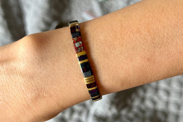 Crimson Noir Tila Bracelet