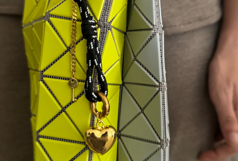 Heart on a String Bag Charm