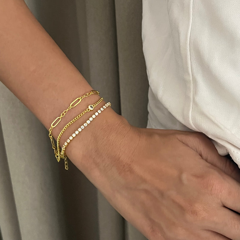 Triple Layered Sparkle Bracelet