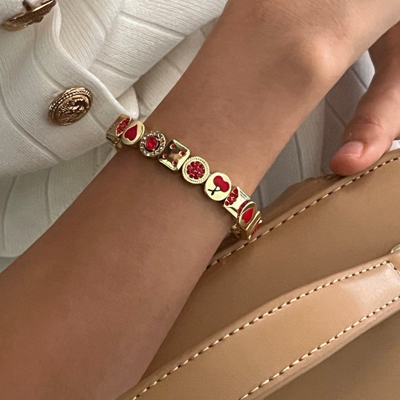 Red Charm Me Bracelet