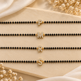 Studded Initial Mangalsutra Necklace