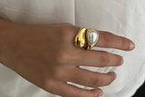 Water Drop Pearl Ring