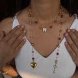 Honeyed Hearts Initial Lariat