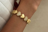 Studded Bubble Heart Bracelet
