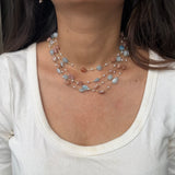 Three way stone Magnetic necklace/bracelet