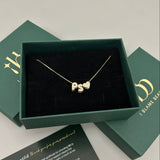 Mini Bubble Initials Love Necklace