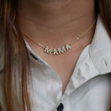 Mom & Mama Sparkle Name Necklace