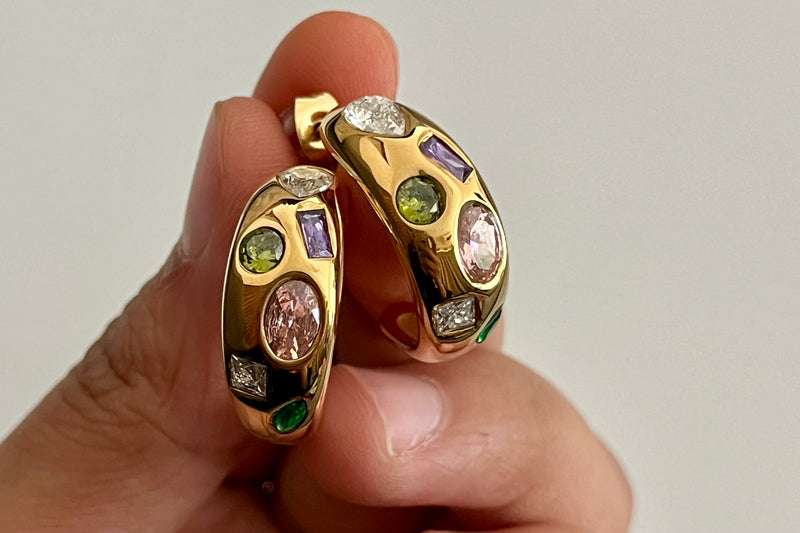Gold Palette Earrings