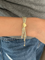 Lily Heart Bracelet
