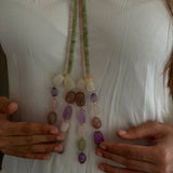 Rose & Sage Double Line Lariat