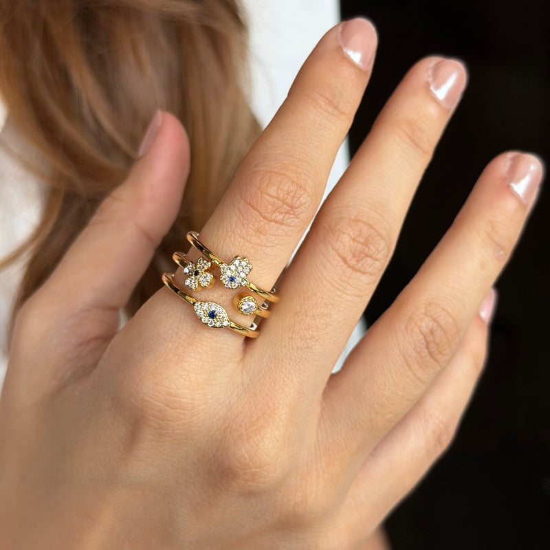 Evil Eye Stack Ring