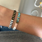 Set of 2 - Ocean Strips Tila Bracelets