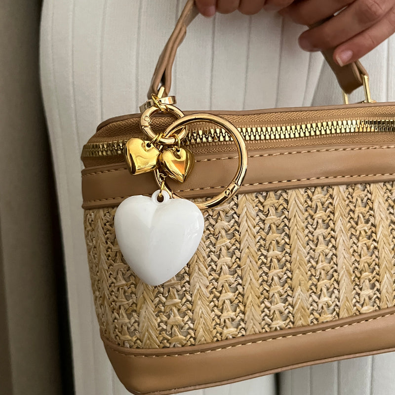 Moonkissed Heart Bag Charm