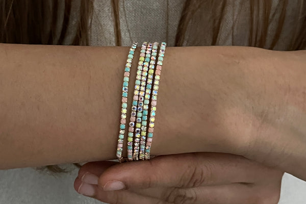 Luna Pastels Confetti Bracelets - Set of 5