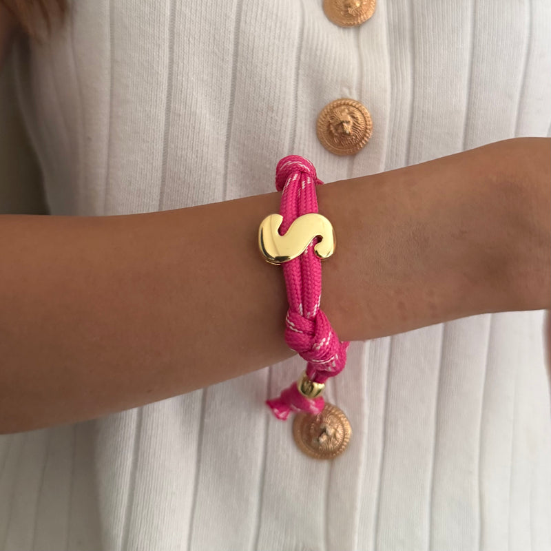 Bold Initial Braid Bracelet