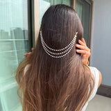 Three Layer Pearl Hair Chain