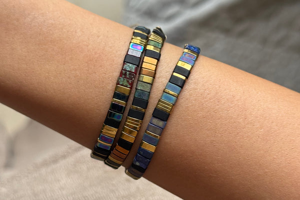 Set of 3 - Moonwave Tila Bracelets (Due to high demand ships after 8 business days)