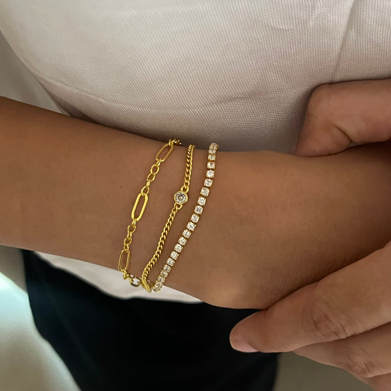 Triple Layered Sparkle Bracelet
