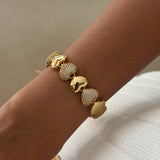 Studded Bubble Heart Bracelet