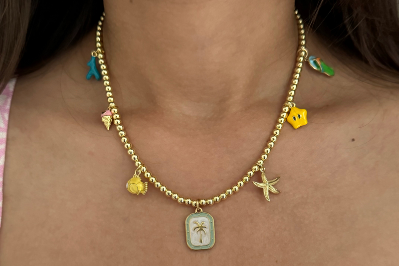 Personalised Island Charm Choker