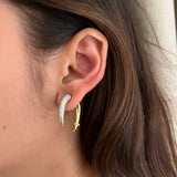 Pave Claw Earrings