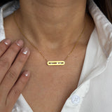 Minimal Bar Sparkle Necklace