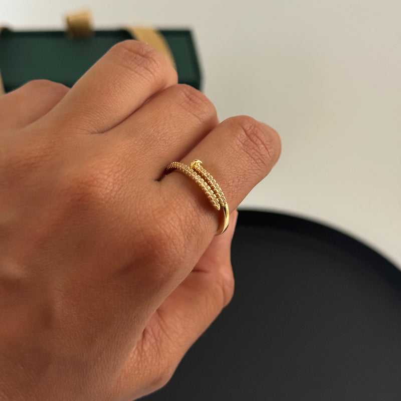 Studded Nail Ring