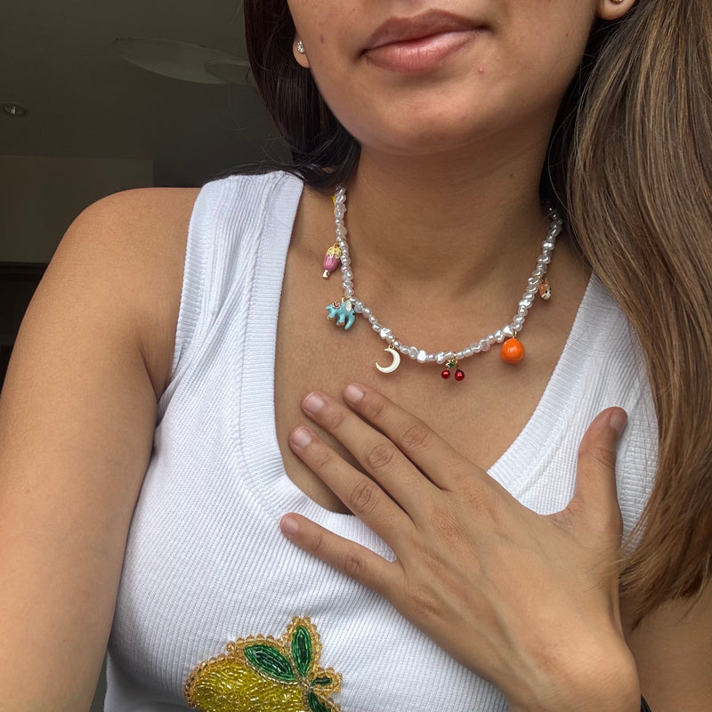 Personalised Island Charm Choker