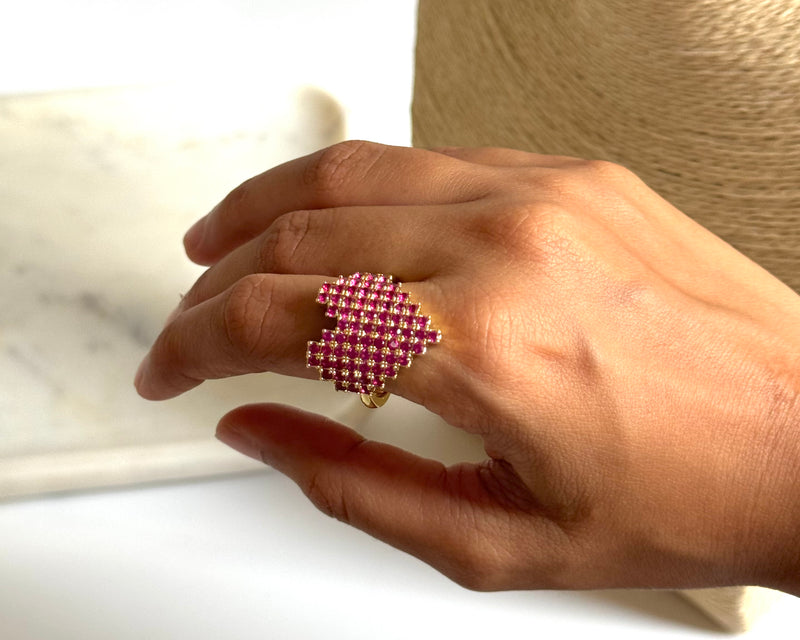 Pixel Heart Ring