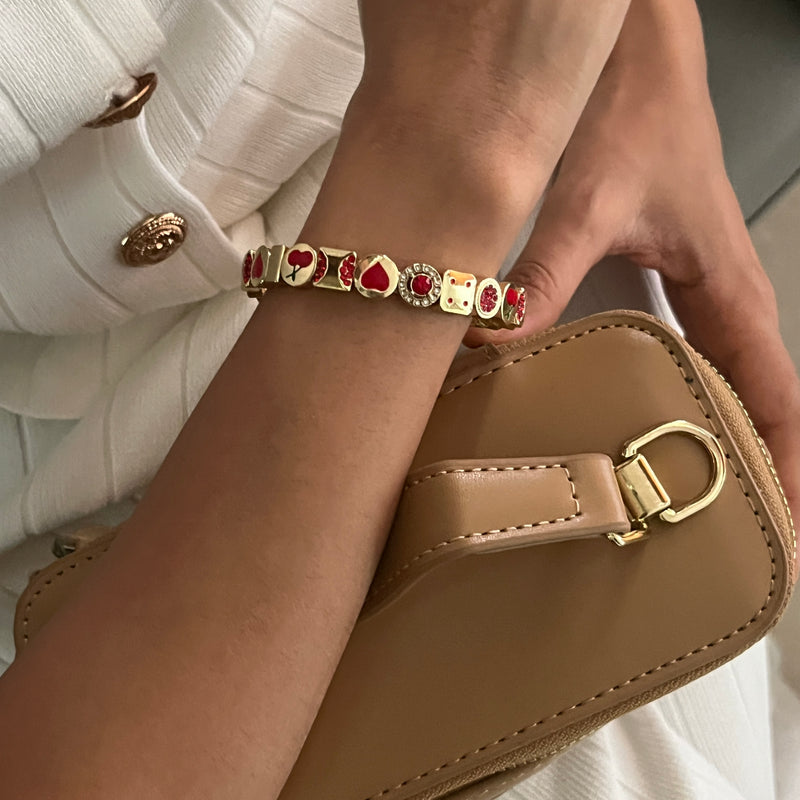 Red Charm Me Bracelet