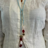 Powder Blue Single Line Lariat