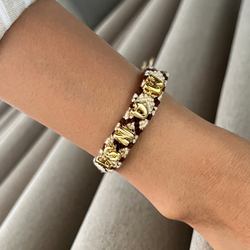 Personalised Name Woven Bracelet (Bestseller)
