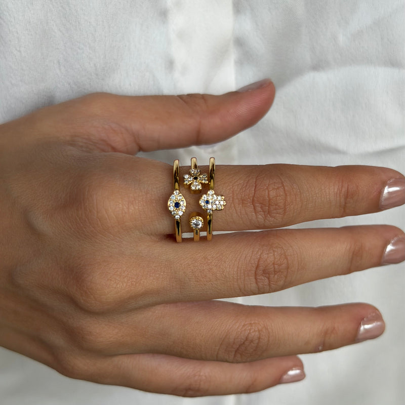 Evil Eye Stack Ring