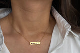 Minimal Bar Sparkle Necklace