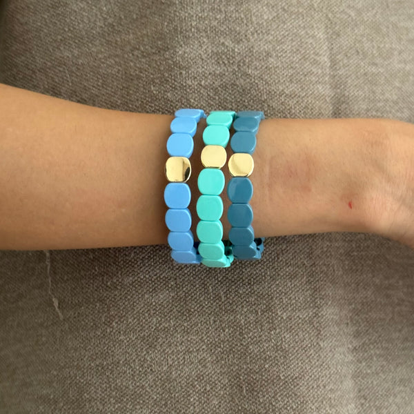 Set of 3 - Blue Wave Candy Stack