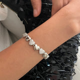 Heartline Silver Bracelet