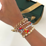 Coral Dreamscape Wrap Bracelet