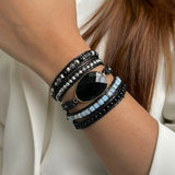 Shadowstone Luxe Stone
 Wrap Bracelet