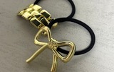 Set of 2 - Gold Glossy Hair Cuffs - Luna & French Retro