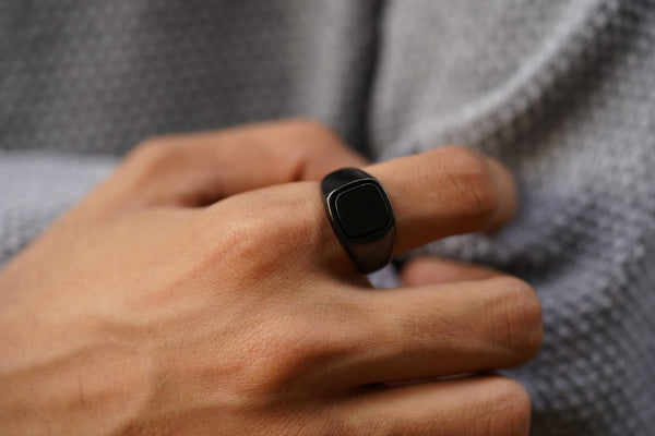 Men Onyx Stone Ring