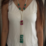 Ruby & Pearl Reverie Single Line Lariat
