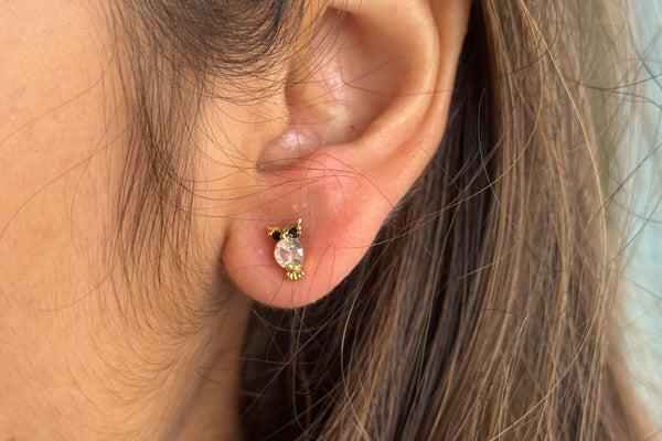 Owl Studs - Pair
