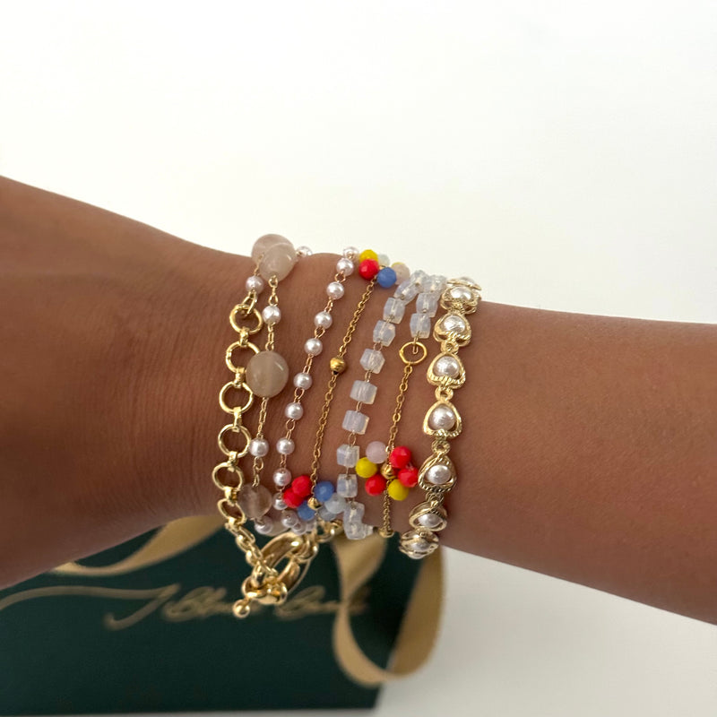 Coral Dreamscape Wrap Bracelet