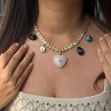 Personalised Meher Stone Tennis Necklace
