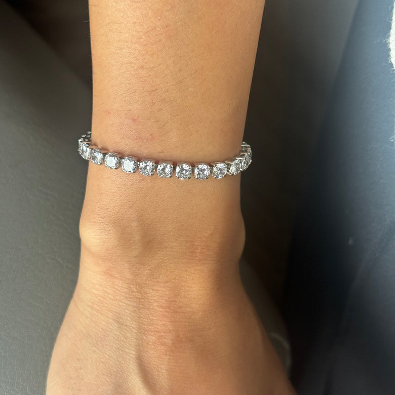 Silver Luna Tennis Bracelet