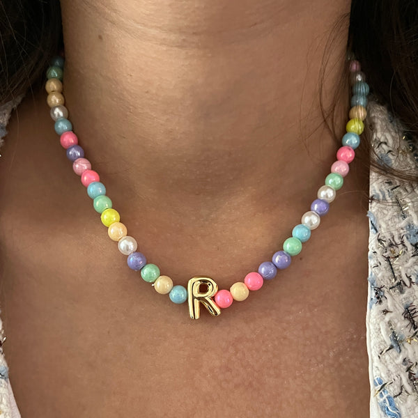 Colorful Necklace with Initial (Newly Launched)