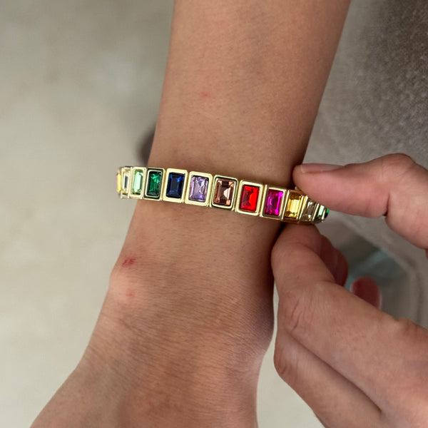 Rainbow Gem Bracelet