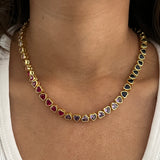 Color my Heart Tennis Necklace