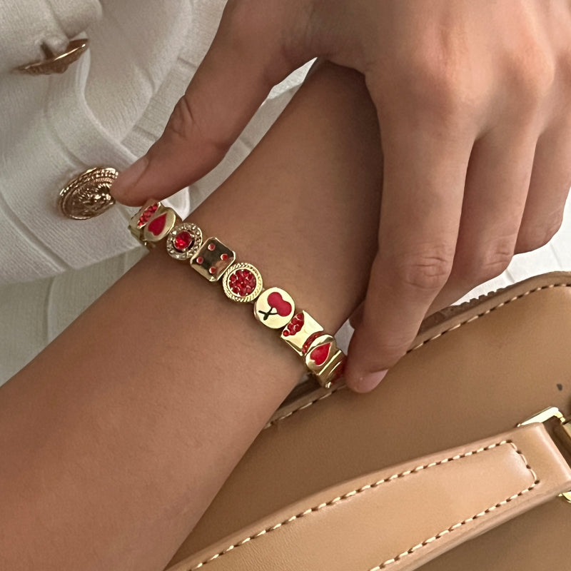 Red Charm Me Bracelet