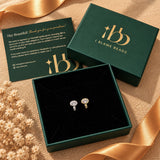 Two-Tone Reversible Oval Solitaire Earrings